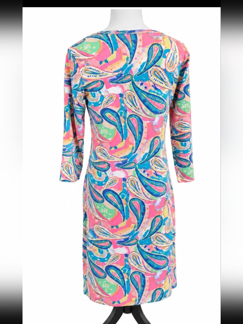 Lulu-B Tropical Paisley UPF 50+ Beach Cover Up Dress Size Small NEW - Picture 2 of 9